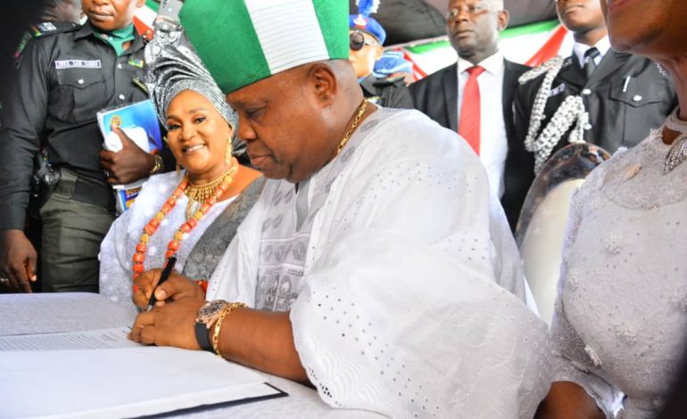 Adeleke Sworn In As New Governor Of Osun State